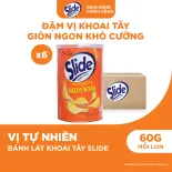 Combo 6 Lon Bánh Lát Snack Khoai Tây Slide Vị Vị Tự Nhiên 60g