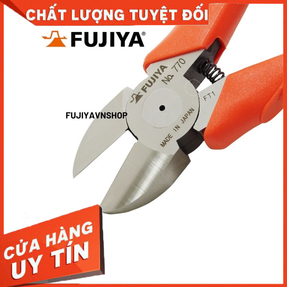 Kìm cắt kỹ thuật lưỡi tròn Fujiya 770-200 (8"/200mm) Nhật Bản