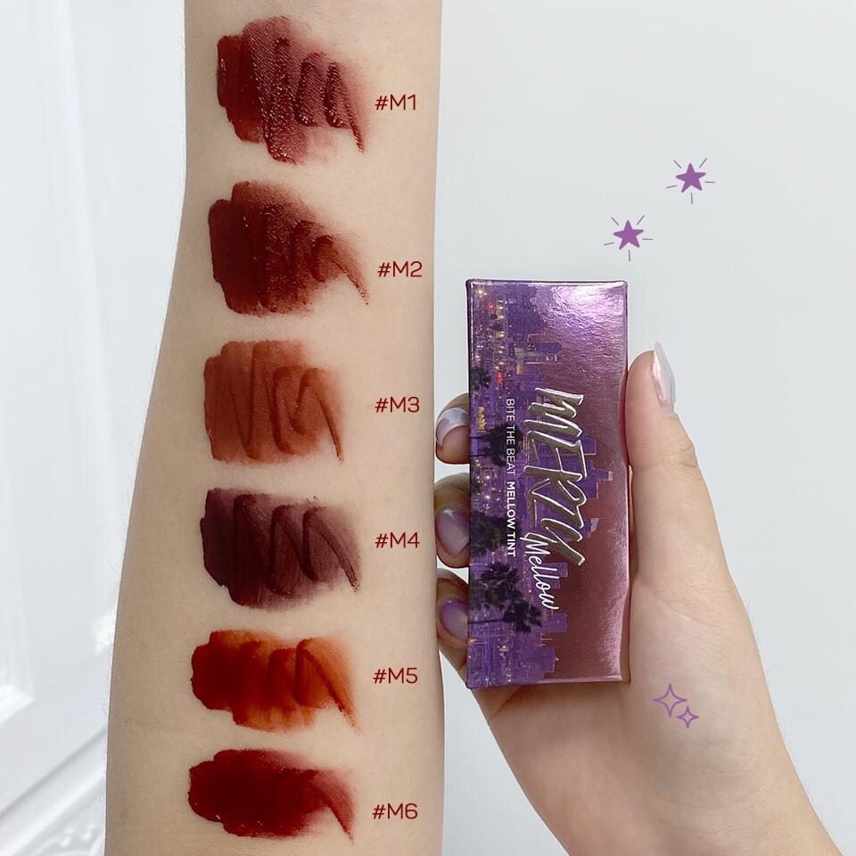 Son kem lì merzy another me bite the beat mellow tint vỏ tím
