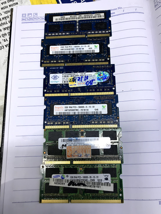 Ram Laptop DDR3 2GB Bus 1333 PC3 10600s ( nhiều hãng)samsung/hynix/kingston