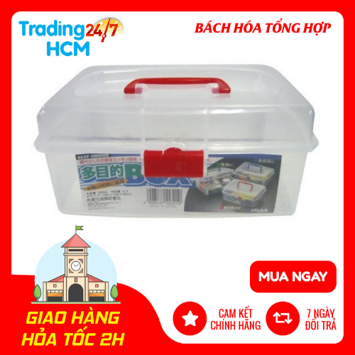 Hộp đựng mỹ phẩm , vật dụng có quai xách inomata nội địa nhật bản