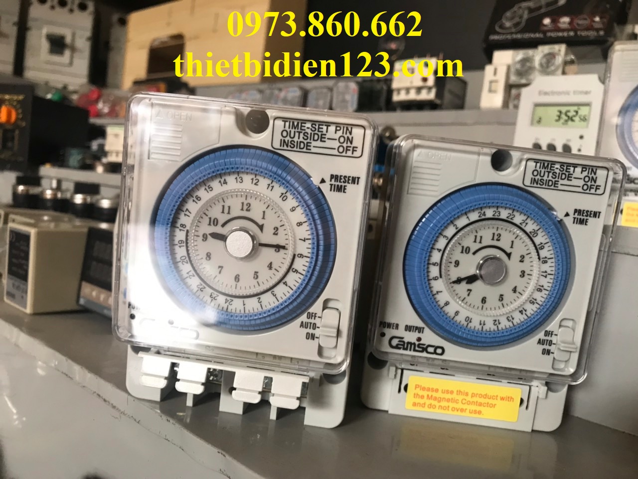 Timer hẹn giờ Camso 24h - công tắc hẹn giờ thời gian thực TBN5