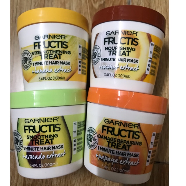 Mặt nạ ủ tóc Fructis 1 phút siêu phục hồi (1 minute hair mask) của Garnier -