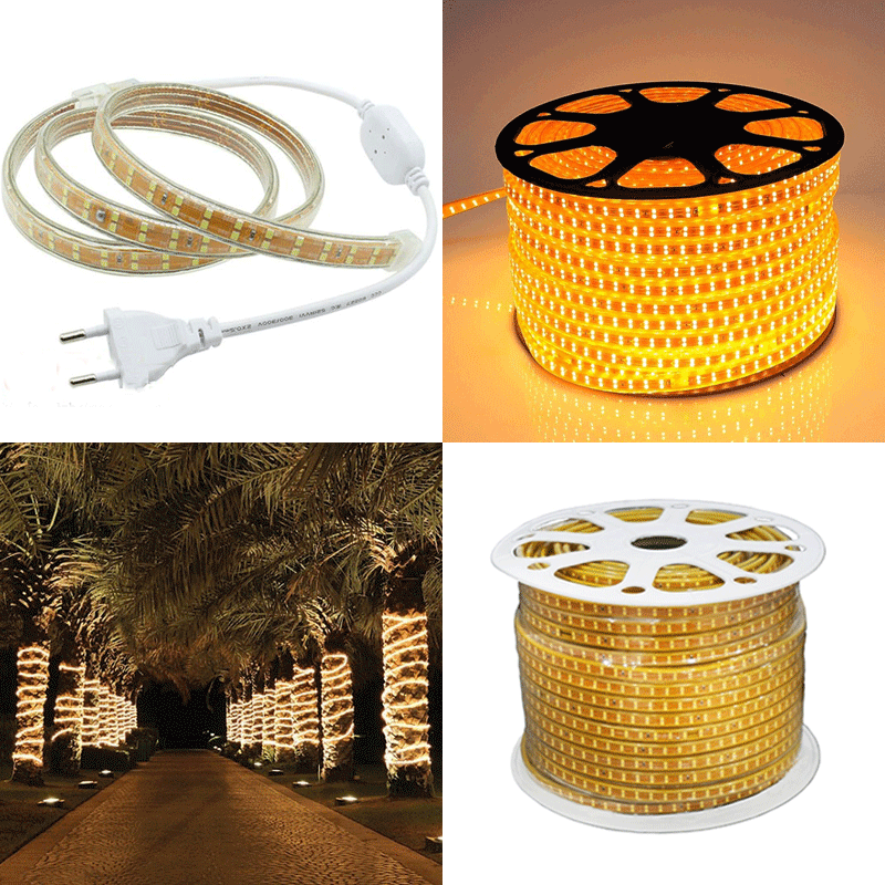 XẢ KHO- Đèn Led Dây Chuyên Trang Trí Cây ,Nội Thất, Nhà Hàng   , Ống Nhựa Dẻo-220V (bán theo m) 10m trở lên Tặng Nguồn