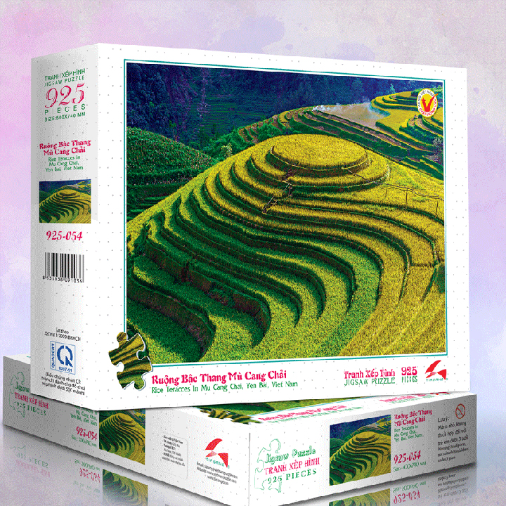 Tranh xếp hình Jigsaw Puzzle giải tỏa stress Tia Sáng 925 mảnh - Ruộng Bậc Thang Mù Cang Chải - MSP: 925-054