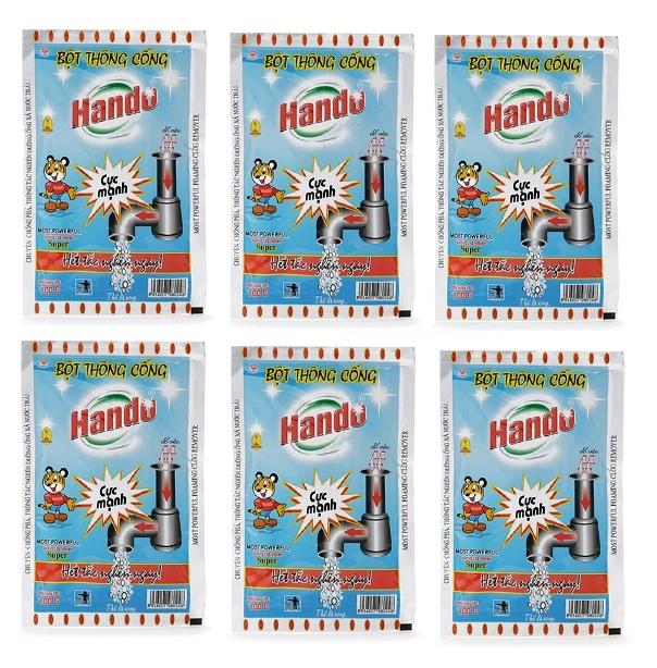 [HCM]Bộ 6 gói bột thông cống 100g nội địa Hando BHKN19