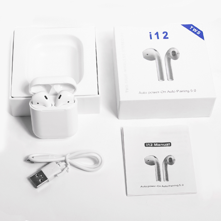 Tai nghe Bluetooth i12 TWS bluetooth 5.0 cảm biến vân tay