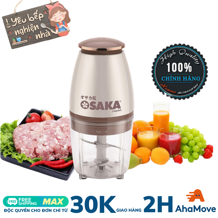 Máy Xay Osaka Nhật Bản FP126, Máy Xay Đa Năng Mẫu Mới, Máy Xay Rau Củ, Máy Xay Thịt Cá, Máy Xay Tiêu, Máy Xay Cà Phê, Máy Xay Sinh Tố Cao Cấp