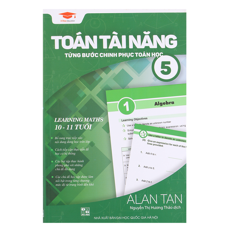 Sách toán tài năng 5 - toán lớp 5 - nhà sách giáo dục á châu