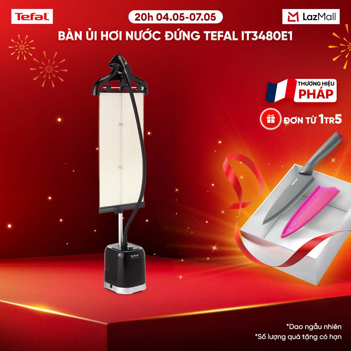 Bàn ủi hơi nước đứng Tefal IT3480E1