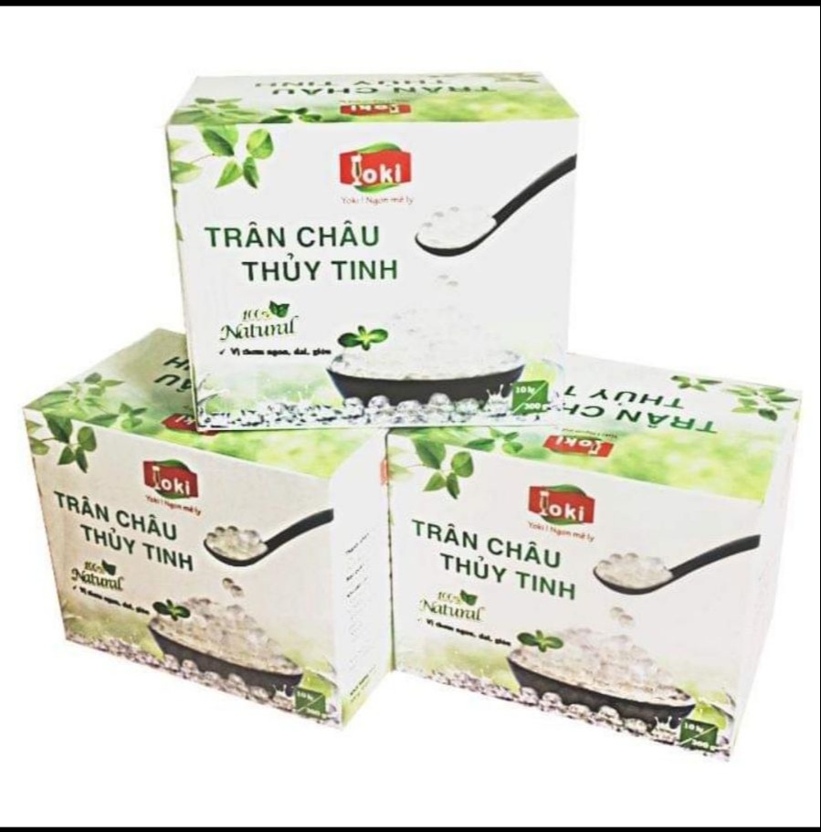 Trân châu thủy tinh Yoki hộp 300g