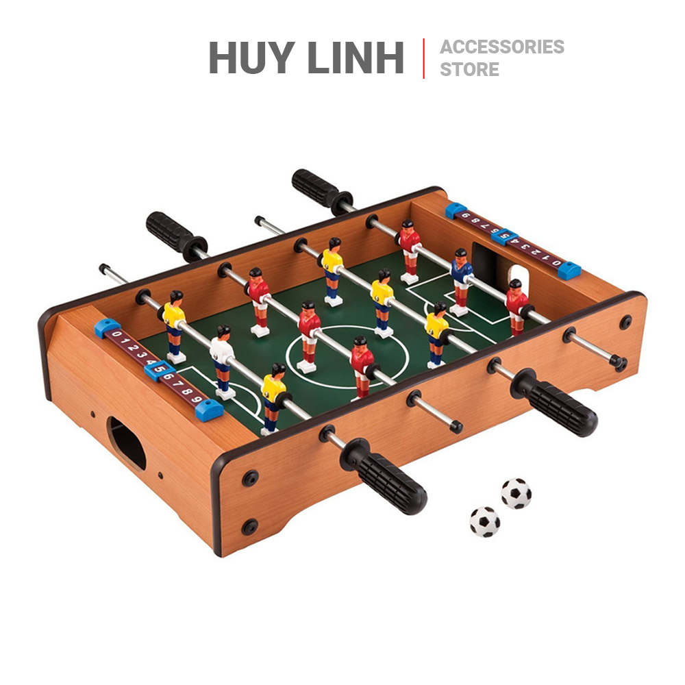 Bộ đồ chơi bàn bi lắc đá bóng bằng gỗ cho bé