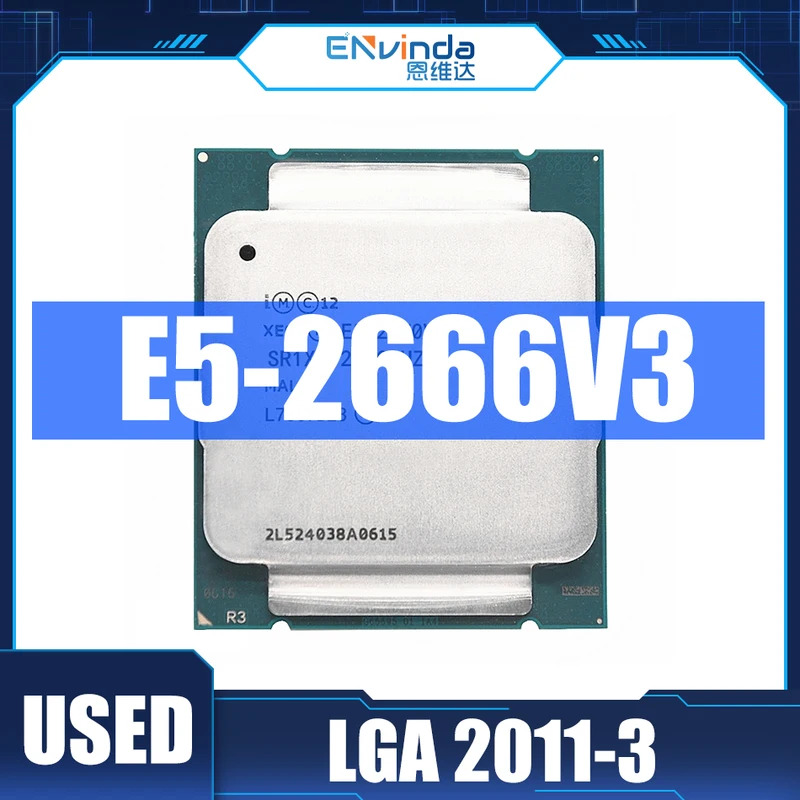 Bộ xử lý V3 E5 Xeon sr1y7 2.9GHz 10 Core 135W Socket LGA 2011-3 CPU E5 2666v3