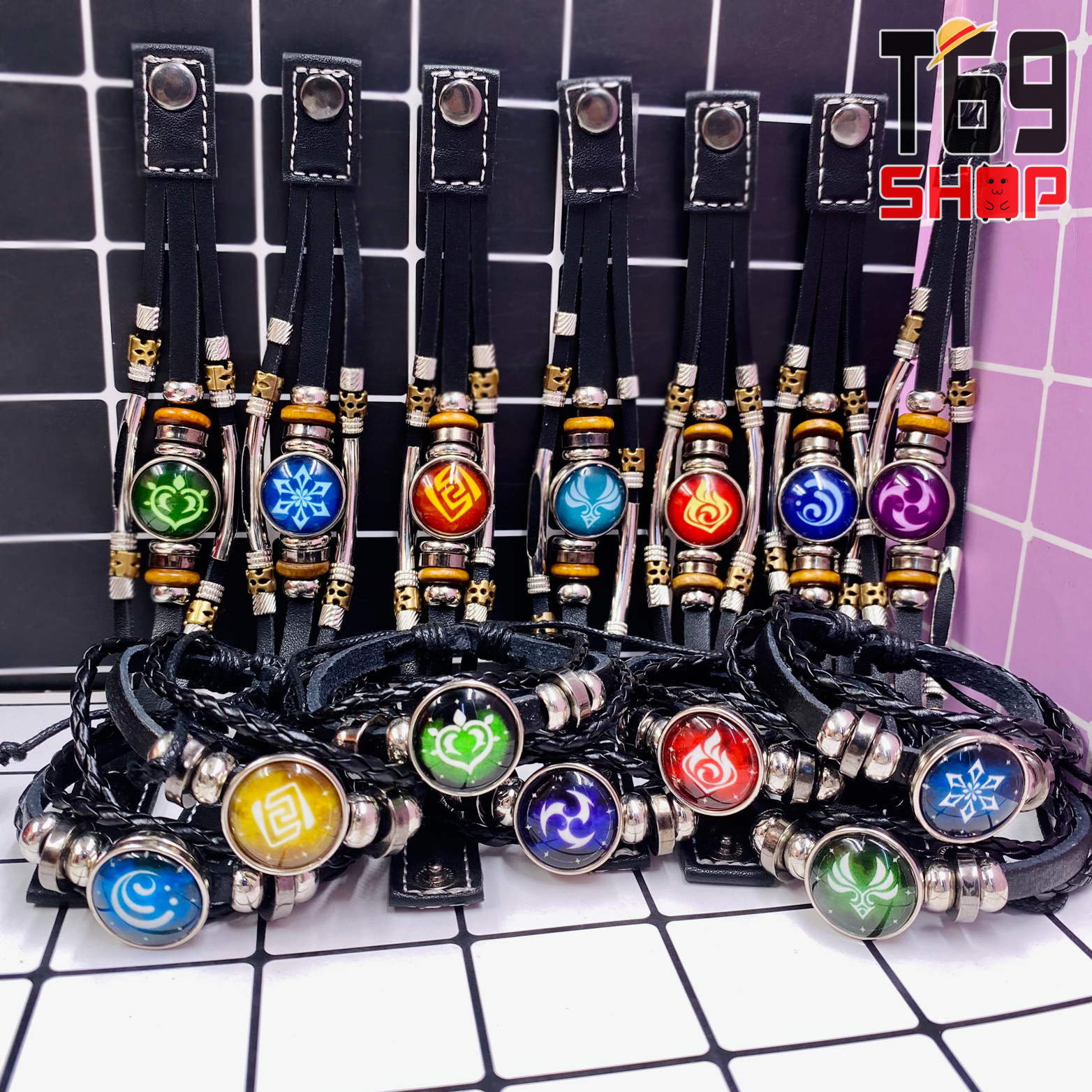 Vòng tay Vision các nguyên tố game Genshin Impact (Có nhiều mẫu) [T69 Shop]