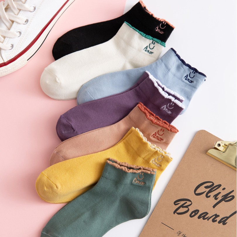 Set 10 đôi tất nữ ngắn cổ amor siêu hot
