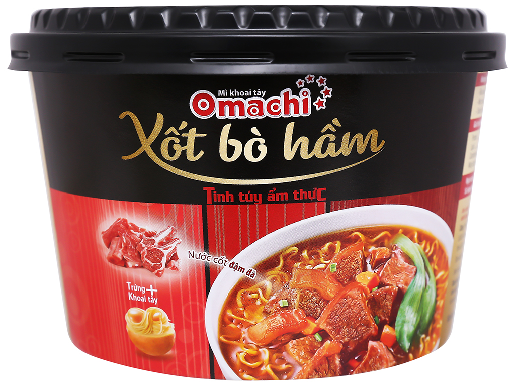 Mì omachi xốt bò hầm bát 93g/ hộp