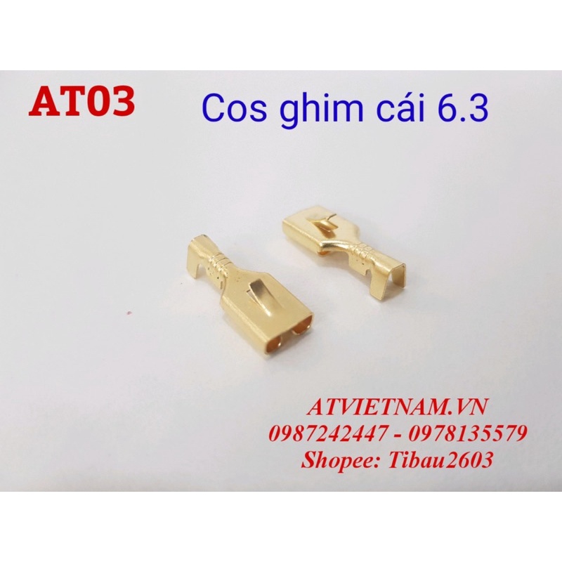 Cos Ghim đầu cái 6.3 - AT03 ( 1 bịch/50 cái)