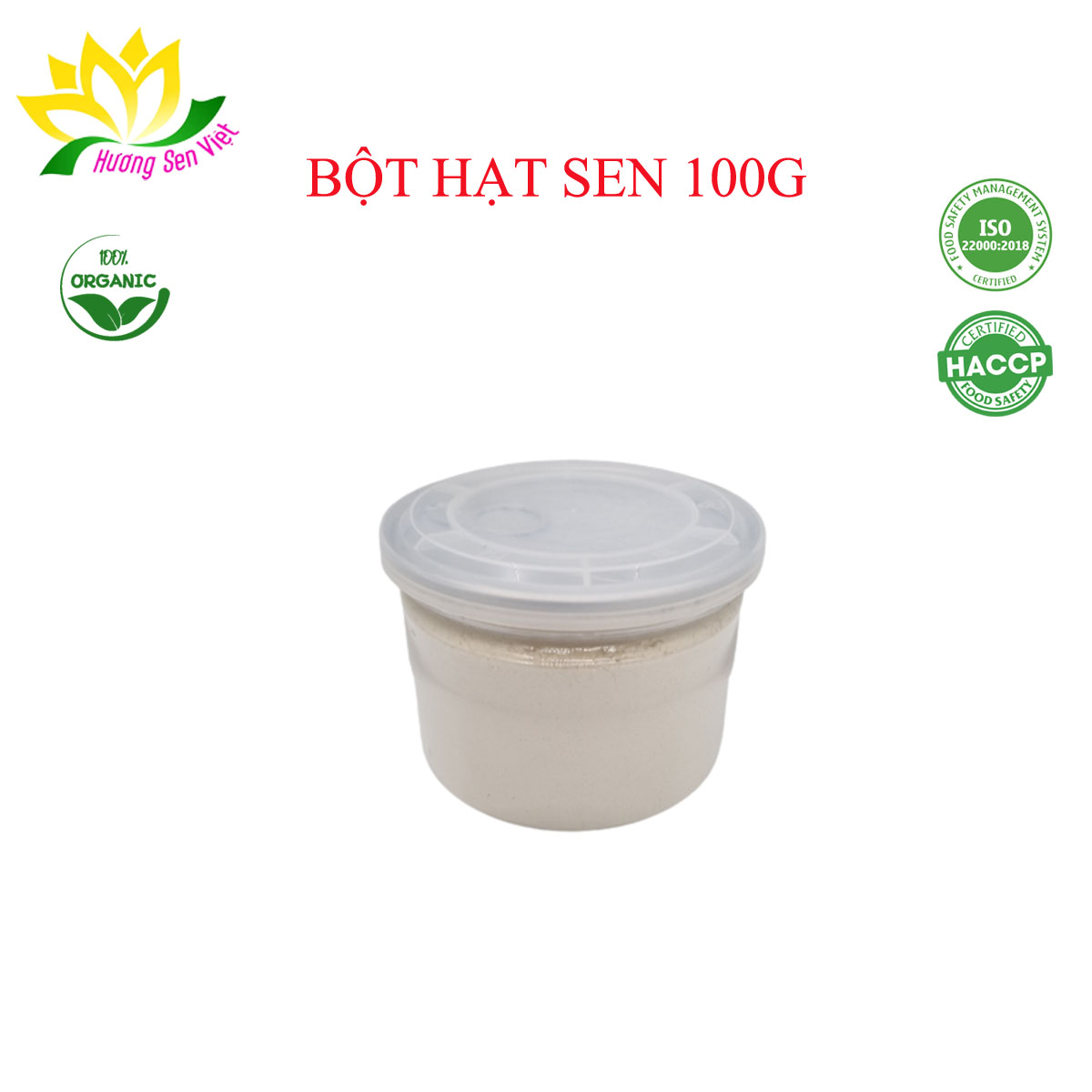 Bột hạt sen sấy lạnh 100g - cty hương sen việt