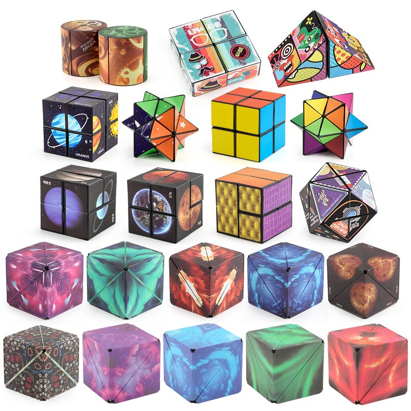 Đồ Chơi Khối Rubik 3D có từ tính Thay Đổi Hình Dạng Độc Đáo phát triển trí sáng tạo Cho Trẻ Thiết Kế Magnetic Magic Cube