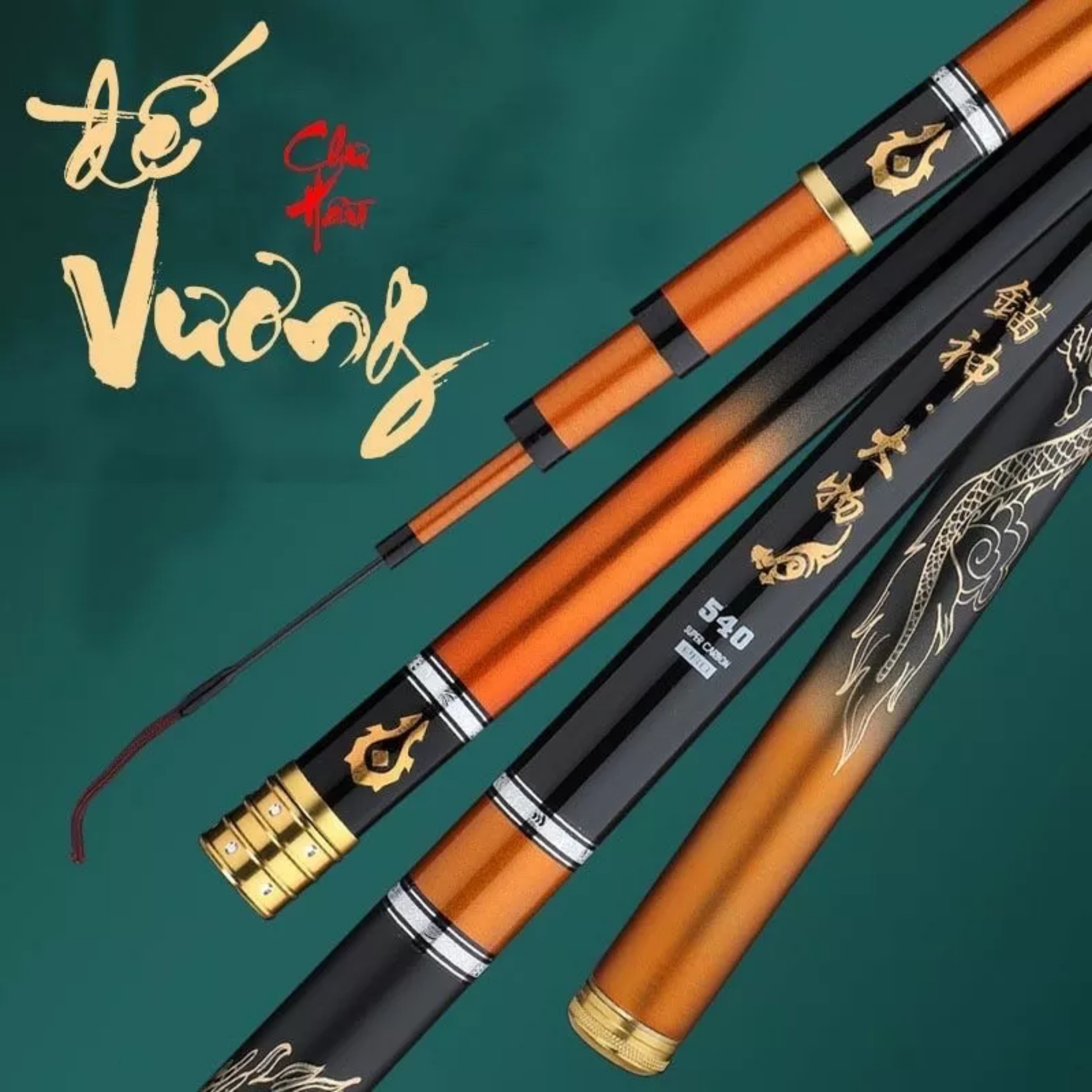 Cần câu đài đế vương chư hầu độ cứng 6h phân bổ lực 19 tặng kèm ngọn phụ