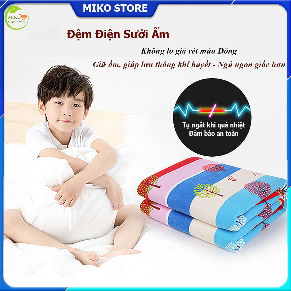 Đệm Sưởi Điện MiKo Giữ Ấm Giúp Ngủ Ngon. chăn điện; thảm điện; nệm sưởi; chăn ,thảm sưởi; nệm điện; chăn sưởi; electric blanket