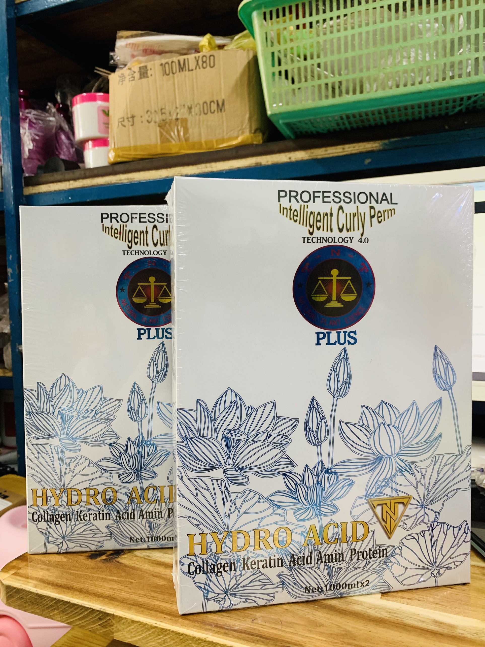 Bộ uốn tóc đa năng, uốn và duỗi, có loại yếu và khỏe hydro acid plus tnt 1000ml