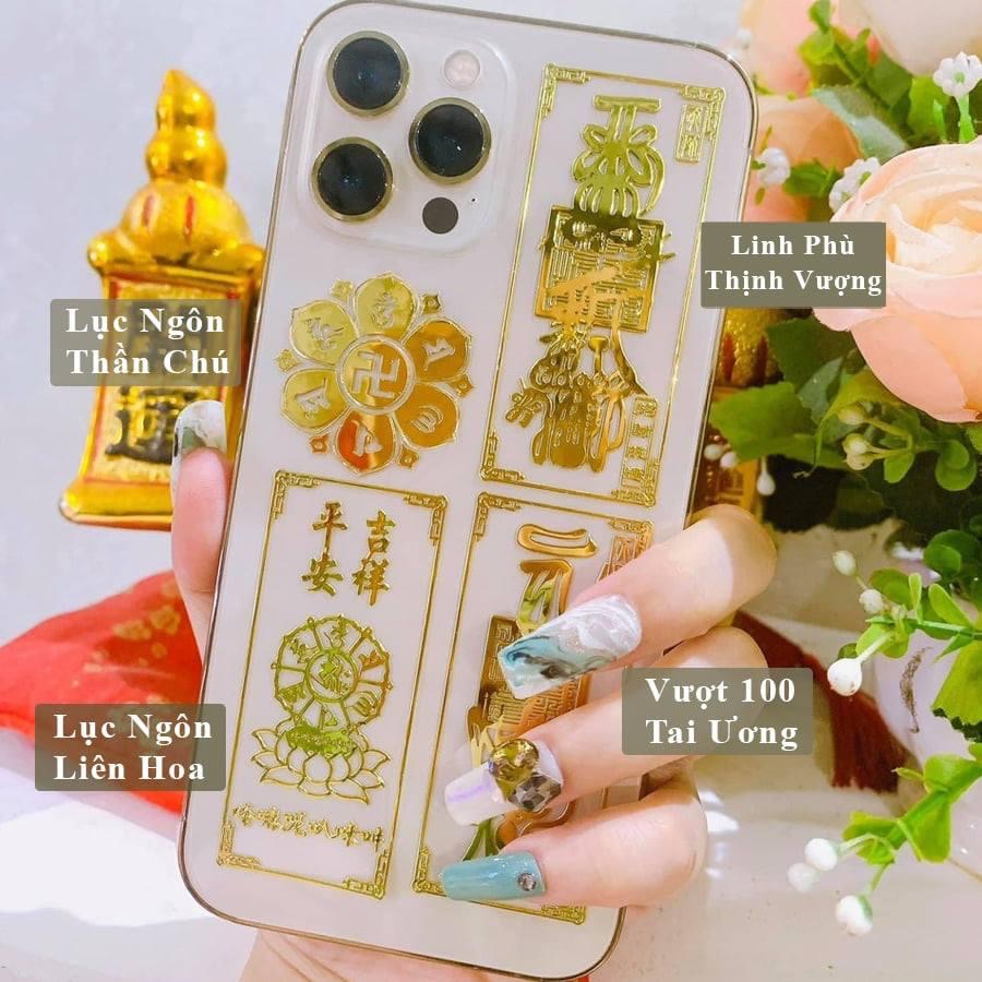 Bộ 4 Linh Phù Omani + Lục Ngôn Liên Hoa + Vượng Tài + Bách Giải Tiêu Họa