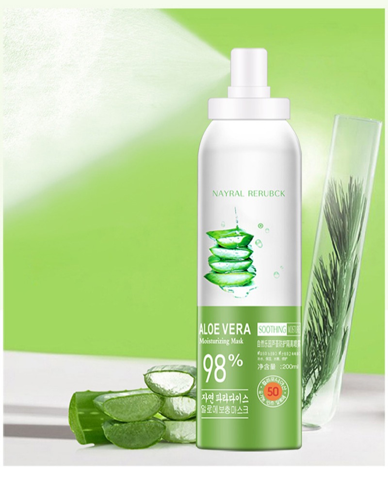 [HCM]Xịt Chống Nắng Aloe Vera 200ML Hàng Chính Hãng Nội Địa Trung Chiết Xuất Nha Đam Tươi Mát NPP Jussy