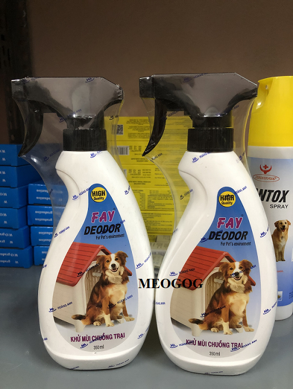 Xịt Khử Mùi Chuồng Trại vệ sinh chuồng trại Fay Deodor 350ml  MEOGOG