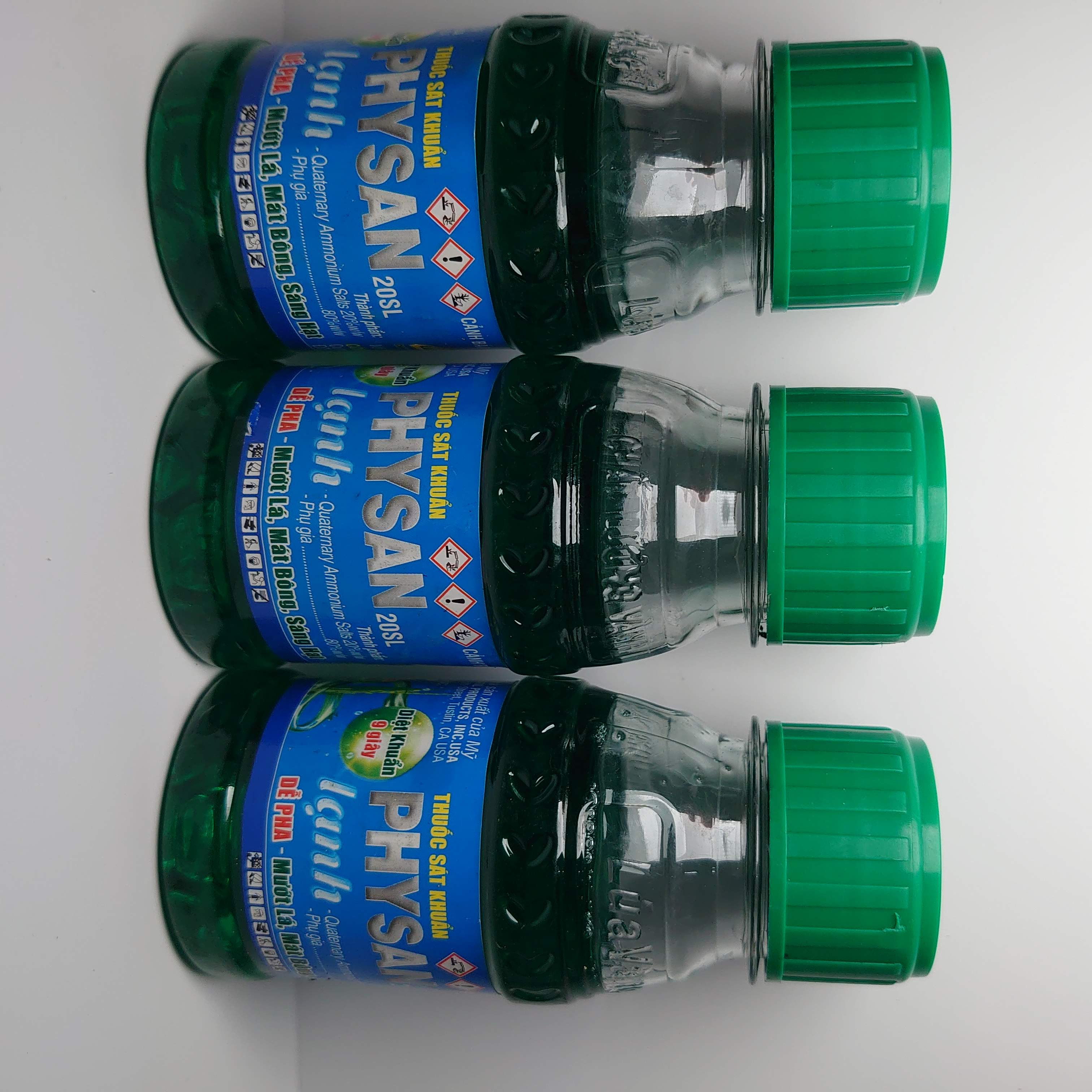 Thuốc sát khuẩn physan lạnh 20sl dùng cho lúa , cao su, phong lan.... set 3 chai 100ml x 3.