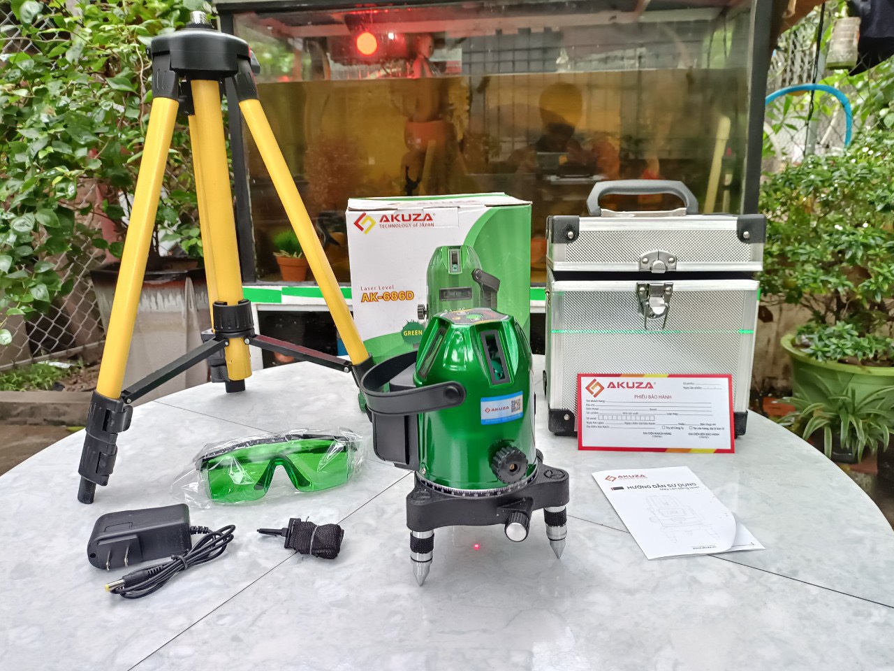 Máy cân mực laser 5 tia xanh mactek