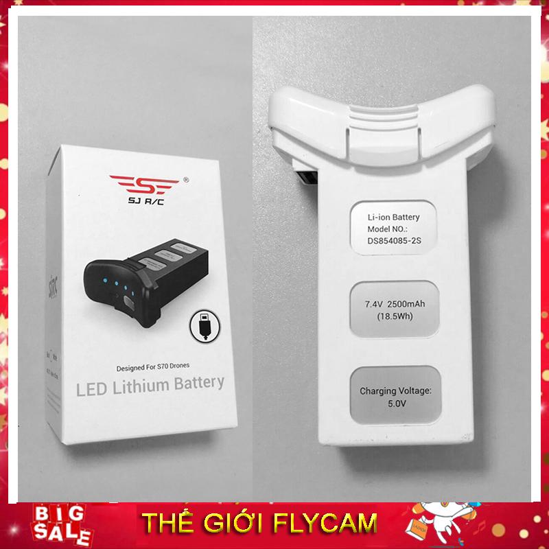 Pin flycam sjrc s70w - 2500mah 7.4v - pin thay thế cho máy bay flycam sjrc s70w
