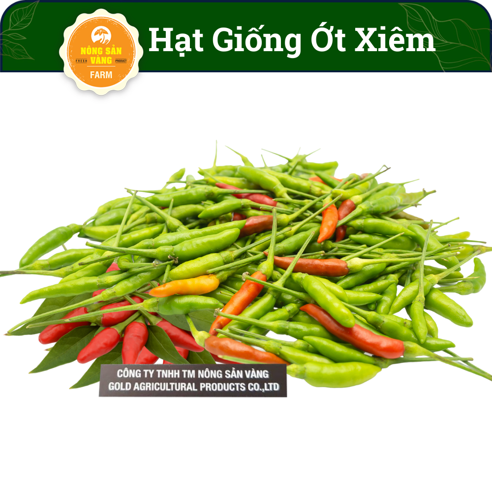 Hạt giống Ớt Xiêm Ớt Cay, Dành Cho Người Thích Ăn Cay (Gói 30 Hạt) - Nông Sản Vàng