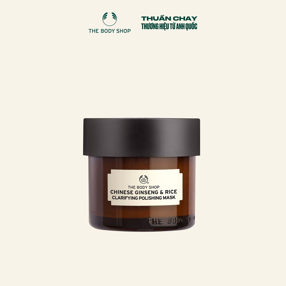 Mặt Nạ Gạo Và Nhân Sâm Chinese Ginseng & Rice Clarifying Polishing Mask 75ml THE BODY SHOP