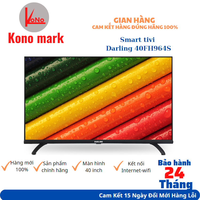 Smart tivi Darling 40FH964S -tivi 40 inch-android 11-kết nối internet không dây- bảo hành 24 tháng trên toàn quốc