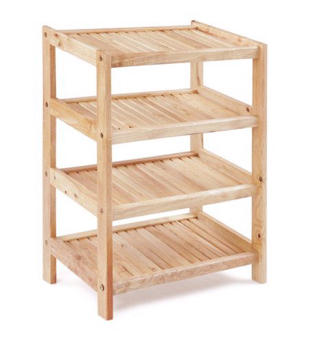 Kệ dép gỗ 45cm - 4 tầng