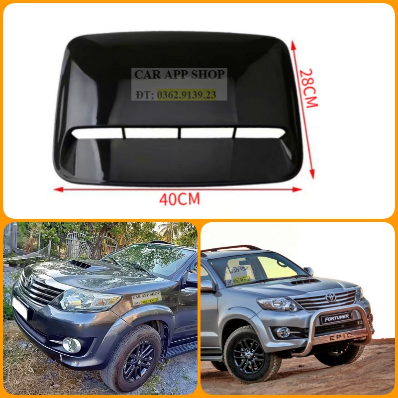 Ốp capo , hốc gió toyota fortuner hàng cao cấp lắp cho tất cả các đời