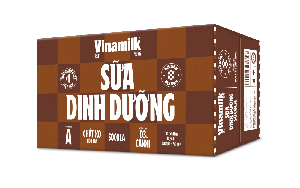 Thùng 48 Bịch sữa tiệt trùng Vinamilk socola 220ml