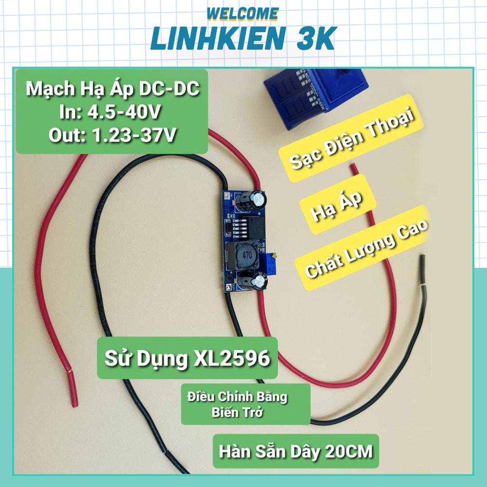 Mạch hạ áp , chuyển nguồn 5v 12v 24v 3a