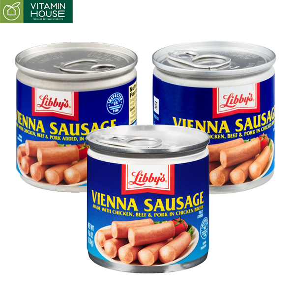 Combo 3 Hộp Xúc Xích Mỹ Libbys Vienna Sausage 130g - Vitamin House
