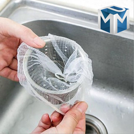 Combo 100 Túi Lọc Rác Bồn Rửa Chén, Túi Lưới Lọc Rác Thông Minh