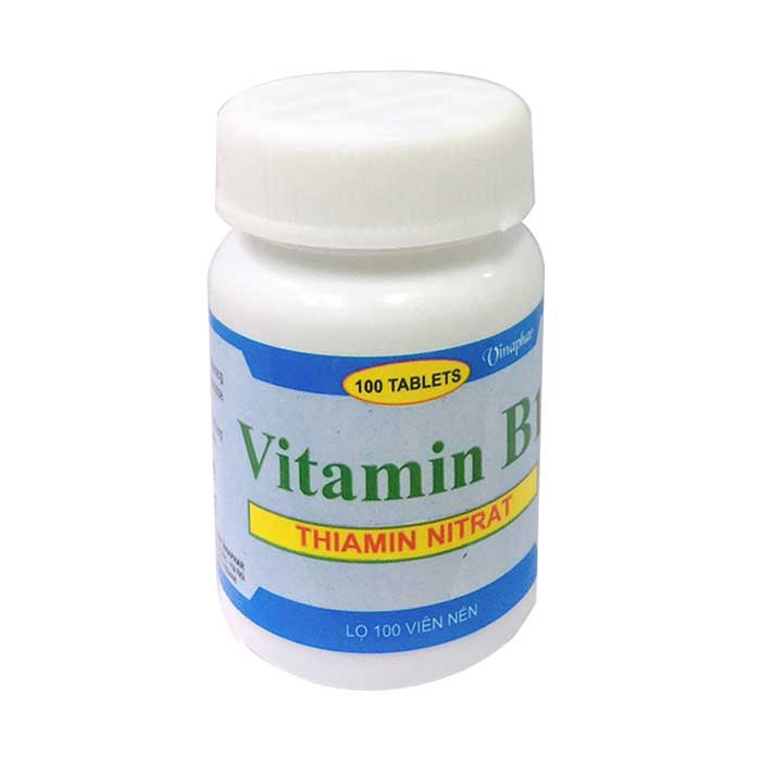 Vitamin B1 2500mcg Vinaphar lọ 100 viên
