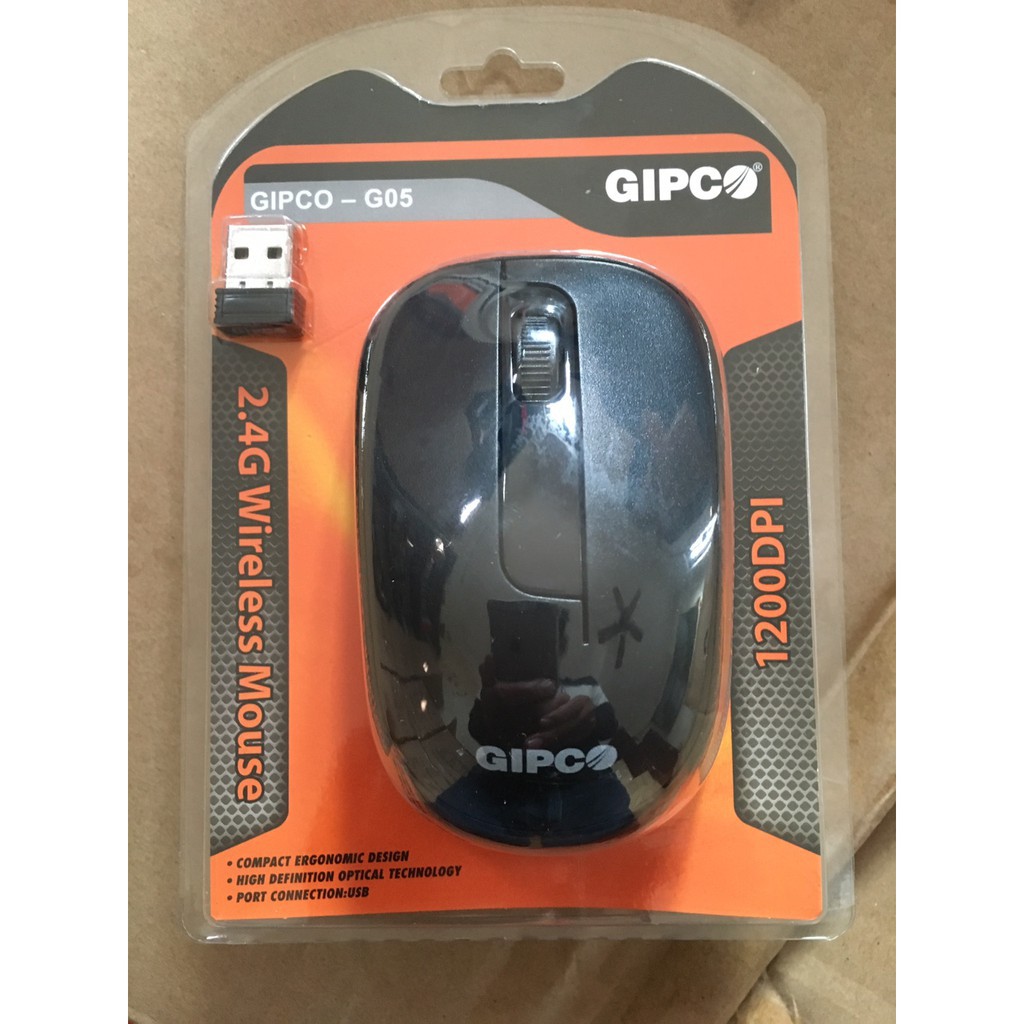 Chuột máy tính không dây Gipco G05