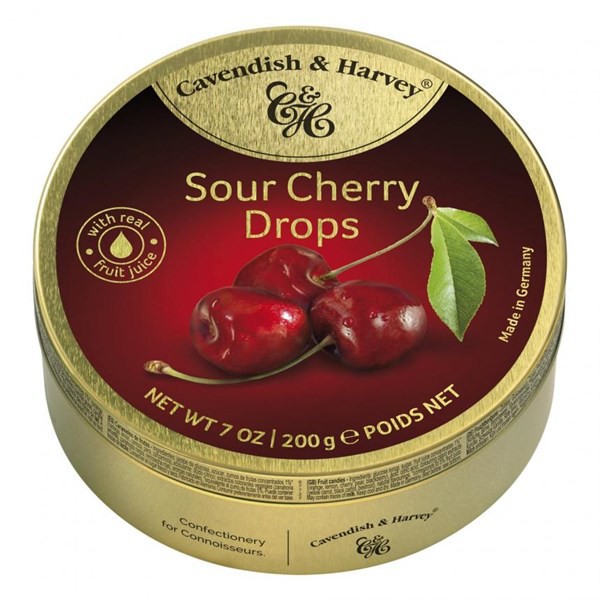 Kẹo c&h sour cherry drops 200g