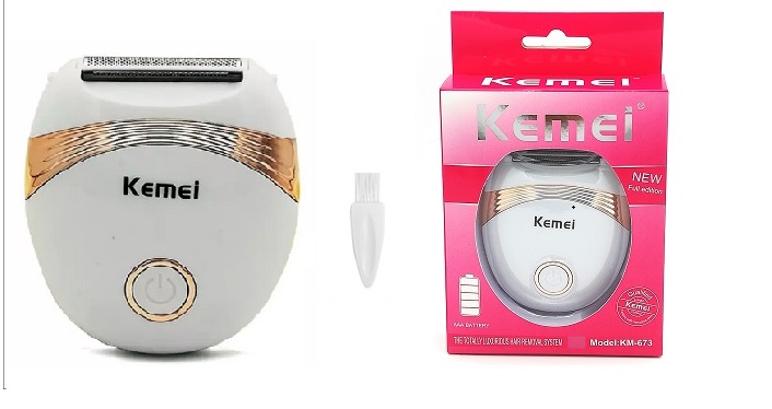 Máy cạo lông toàn thân sử dụng pin kemei 673