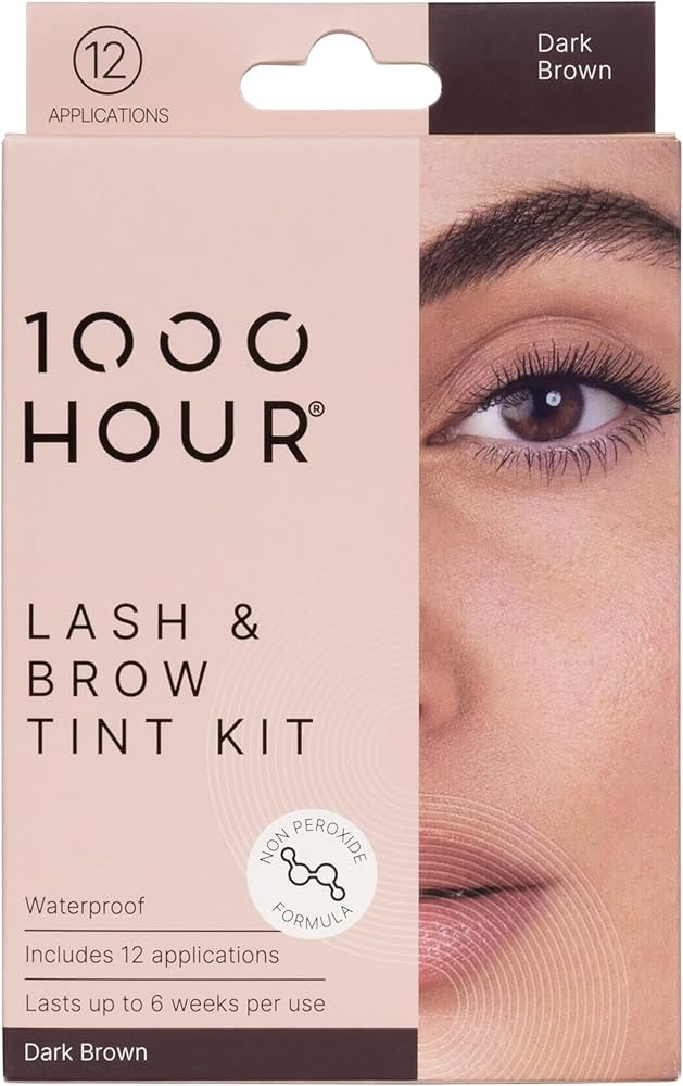  Thuốc Nhuộm Lông Mày Và Mi 1000 Hour Eyelash & Brow Dye Kit 2 Màu Đen - Nâu 