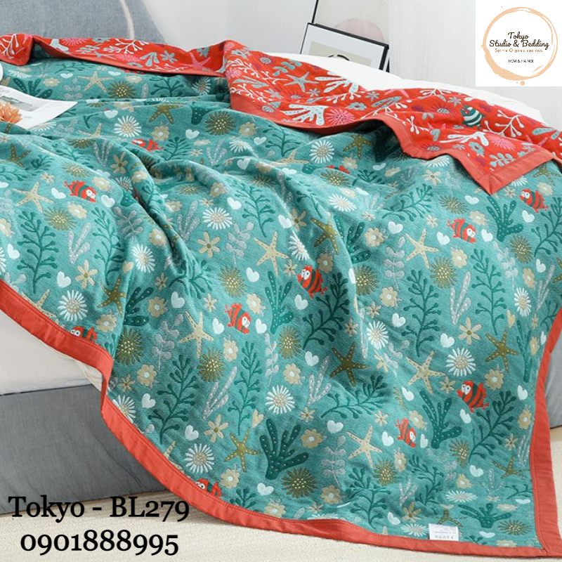 B31_chăn thu xô organic cotton dòng cao cấp