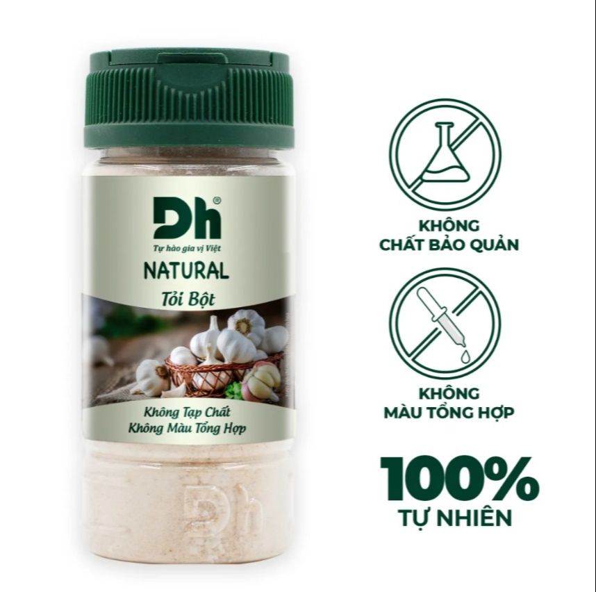 Combo 2 hủ Bột tỏi nguyên chất 60g