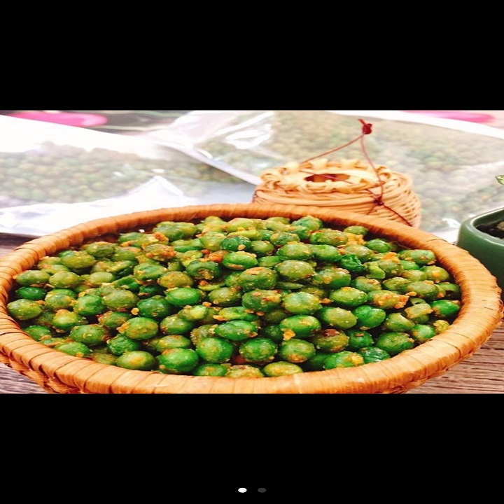 1kg Đậu hà lan rang tỏi ớt loại giòn ( đóng gói 2 hũ 500gram )