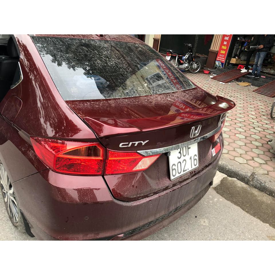 Đuôi gió, cánh lướt gió thể thao cho xe Honda CITY đời 2014 đến 2020 - hàng mộc kiểu dáng khỏe khoắn, thể thao và hiện đại